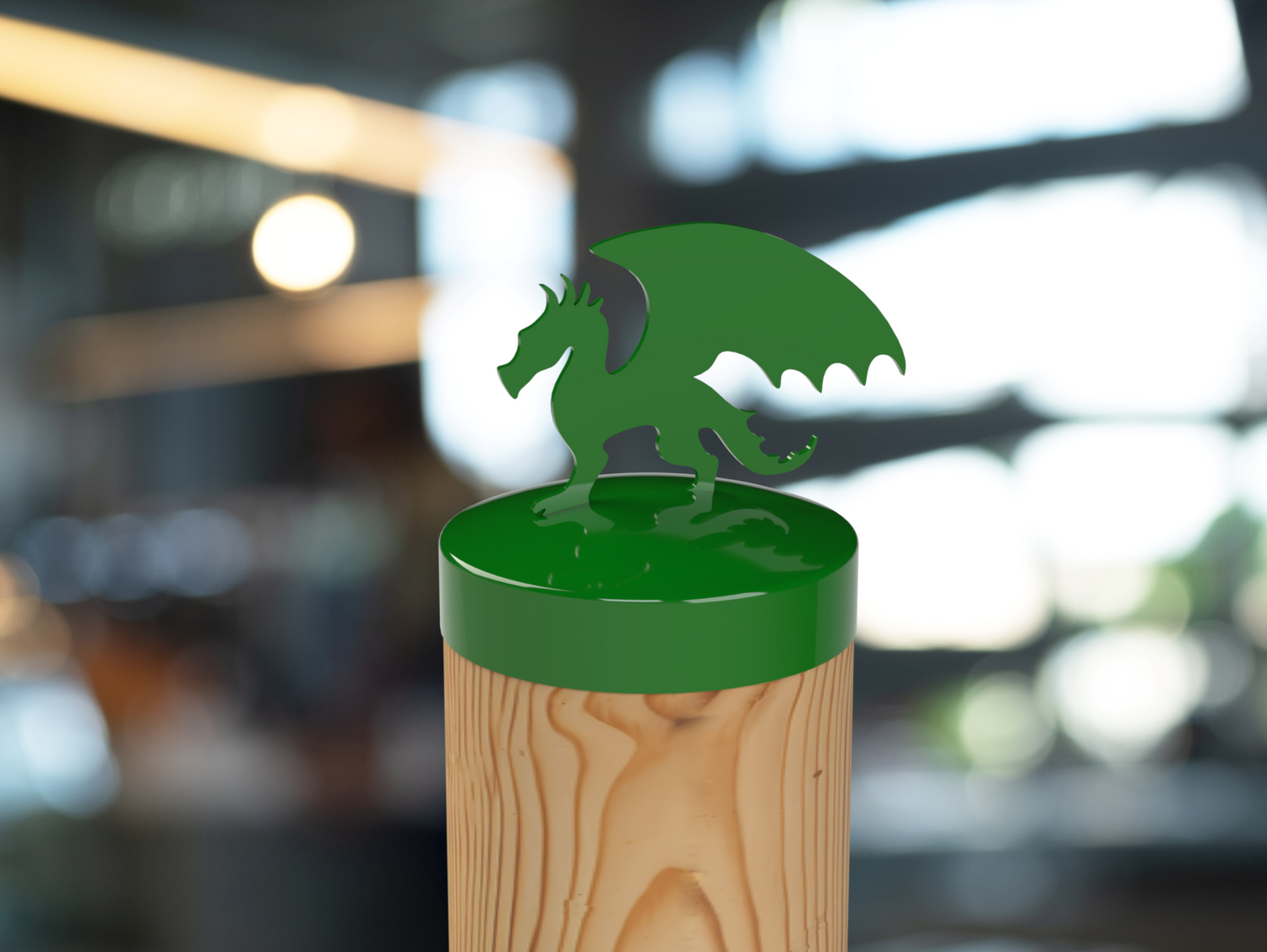 Dragon, Round Post Cap (4x4 Round Post Size) - Madison Iron and Wood