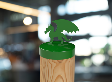 Dragon, Round Post Cap (4x4 Round Post Size) - Madison Iron and Wood