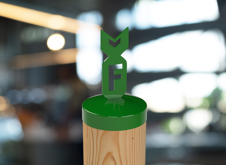 F Bomb, Round Post Cap (4x4 Round Post Size) - Madison Iron and Wood
