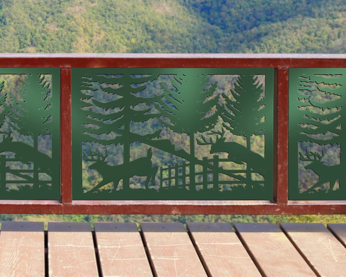 Deer Landscape Fence/Gate Panel Insert