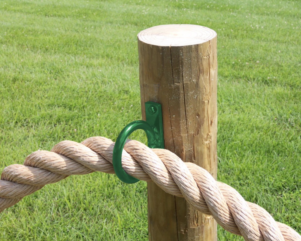 Heavy Duty Nautical Rope Ring, Narrow Body Fence Rings For Round Posts (3 sizes available)