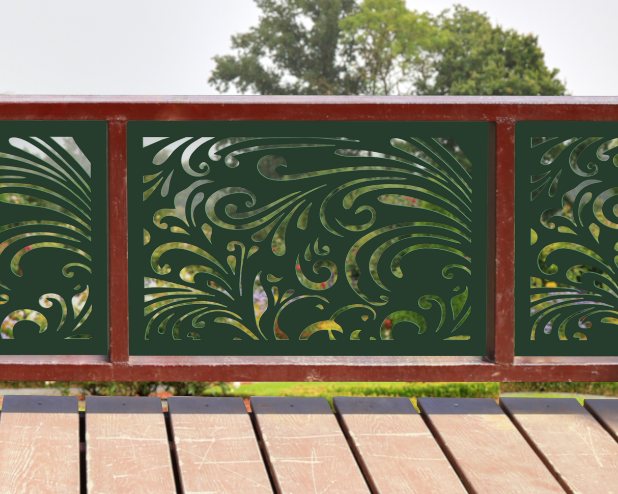 24"x30" - Elegant Scroll Design Fence/Gate Panel Insert