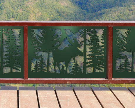 Single Moose Landscape Fence/Gate Panel Insert