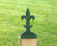 Fleur-De-Lis Fence Post Cap - Madison Iron and Wood