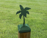 6X6 Palm Tree Post Cap (5.5 x 5.5 Post Size) - Madison Iron and Wood