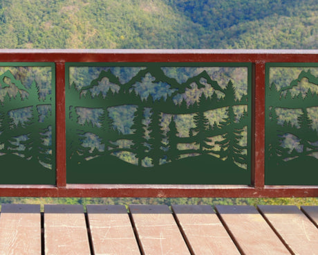 Mountain Landscape Fence/Gate Panel Insert