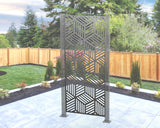 Geometric Design Privacy Panel - Madison Iron and Wood