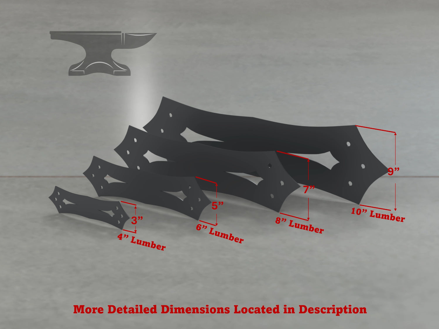 Supports de style sud-ouest pour poteau de 6 po