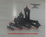 Gothic Style T Brackets - Various Sizes