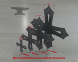 Gothic Style X Brackets - Various Sizes