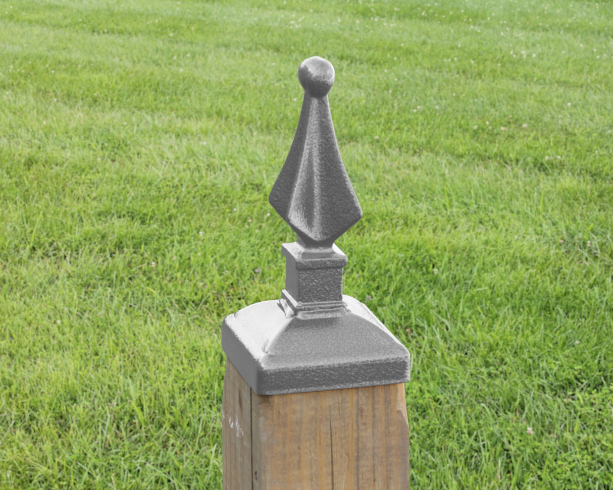 4x4 Quad Spear Post Cap (3.5 x 3.5 Post Size) - Madison Iron and Wood