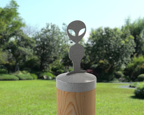 Alien, Round Post Cap (4x4 Round Post Size) - Madison Iron and Wood
