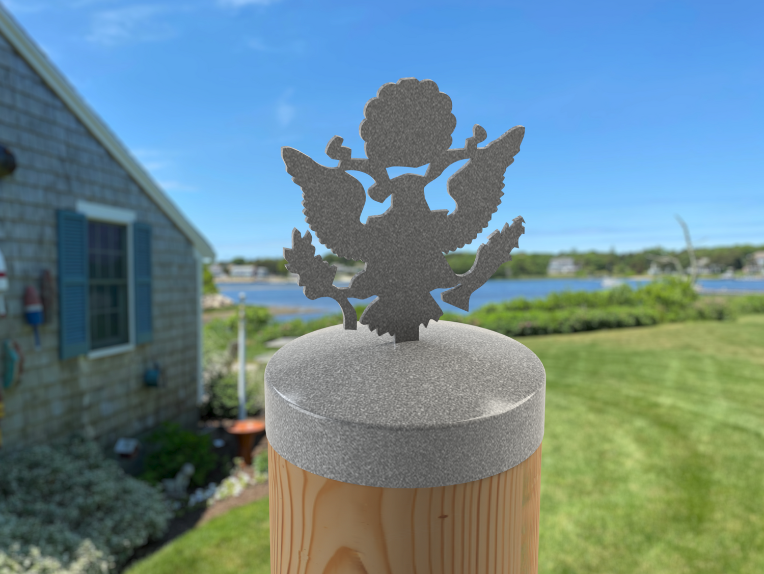 Army Logo, Round Post Cap (4x4 Round Post Size) - Madison Iron and Wood