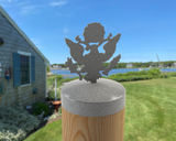 Army Logo, Round Post Cap (4x4 Round Post Size) - Madison Iron and Wood
