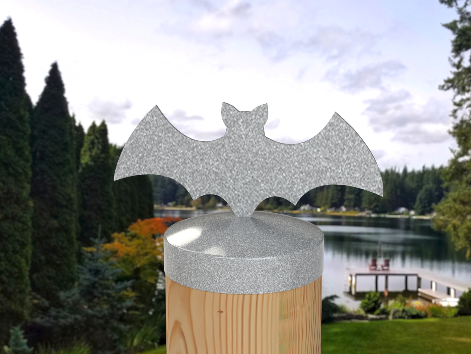 Bat, Round Post Cap (4x4 Round Post Size) - Madison Iron and Wood