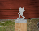Bigfoot Middle Finger, Round Post Cap (4x4 Round Post Size) - Madison Iron and Wood