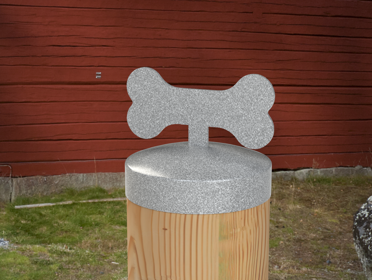 Dog Bone, Round Post Cap (4x4 Round Post Size) - Madison Iron and Wood