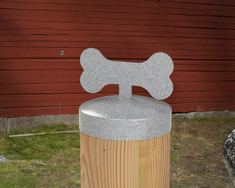 Dog Bone, Round Post Cap (4x4 Round Post Size) - Madison Iron and Wood