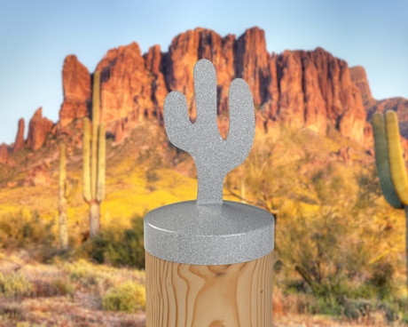 Cactus, Round Post Cap (4x4 Round Post Size) - Madison Iron and Wood