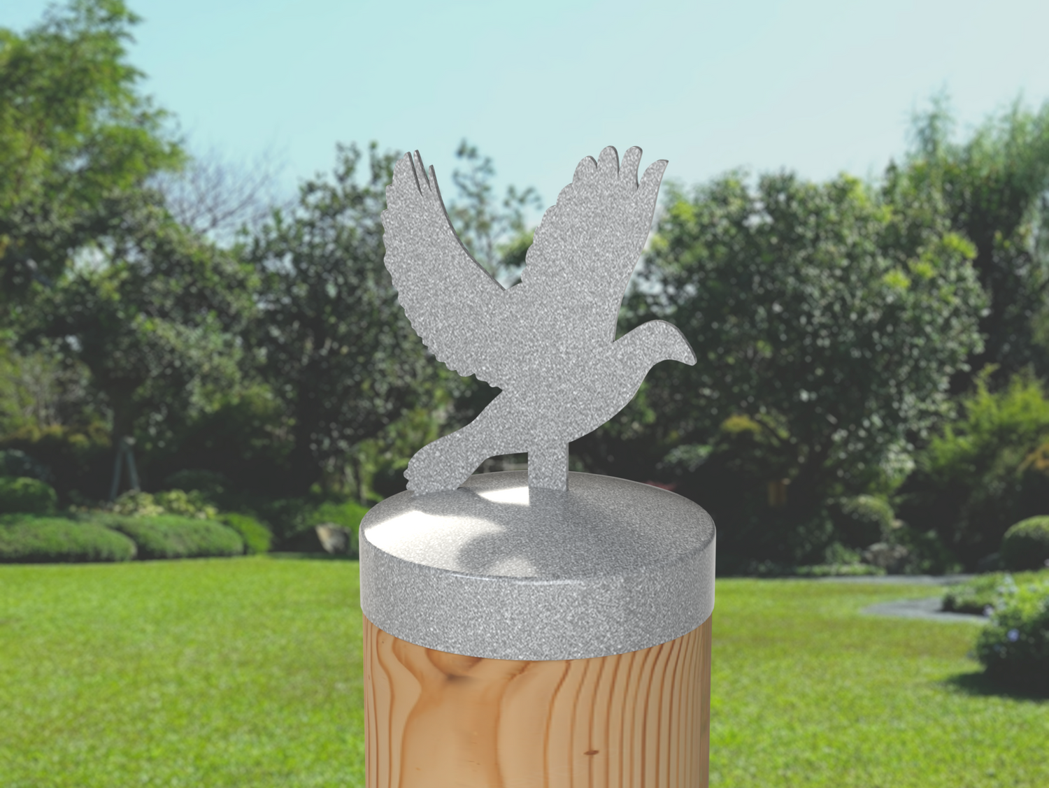 Dove, Round Post Cap (4x4 Round Post Size) - Madison Iron and Wood