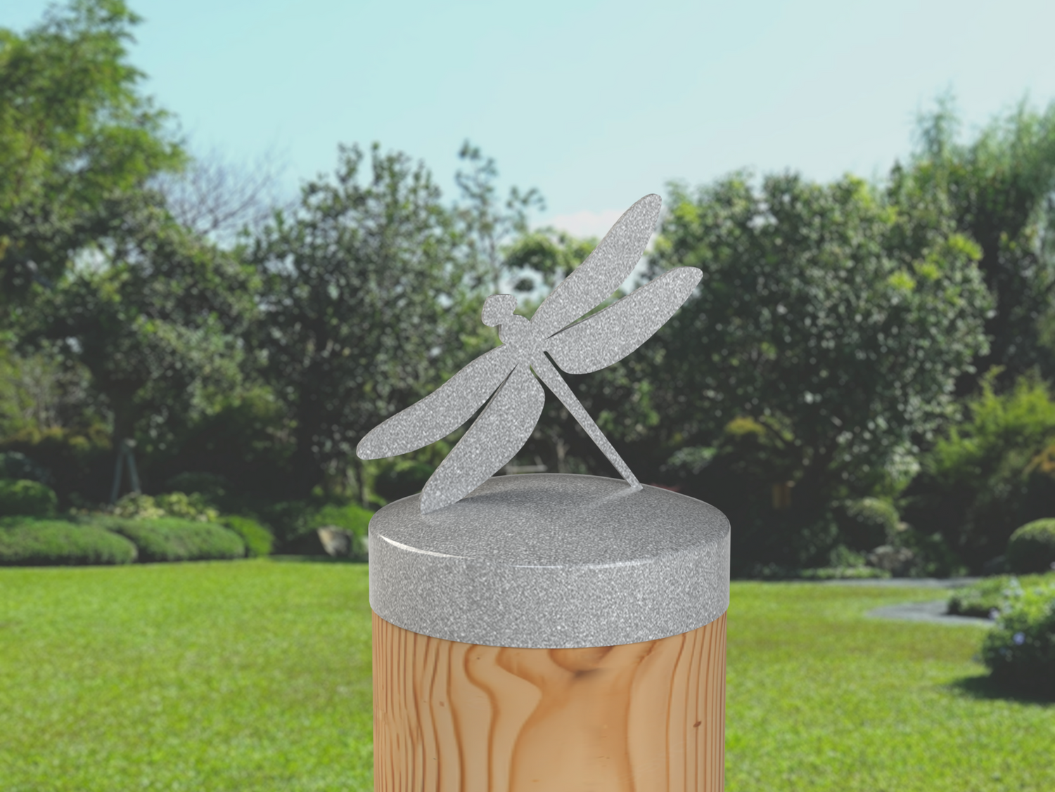 Dragonfly, Round Post Cap (4x4 Round Post Size) - Madison Iron and Wood
