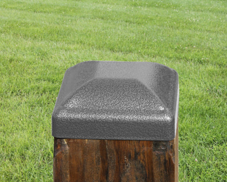 True 4x4 Heavy Duty Domed Steel Post Cap - Madison Iron and Wood