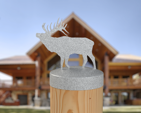 Elk, Round Post Cap (4x4 Round Post Size) - Madison Iron and Wood