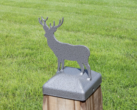 6X6 Deer Post Cap (5.5 x 5.5 Post Size) - Madison Iron and Wood