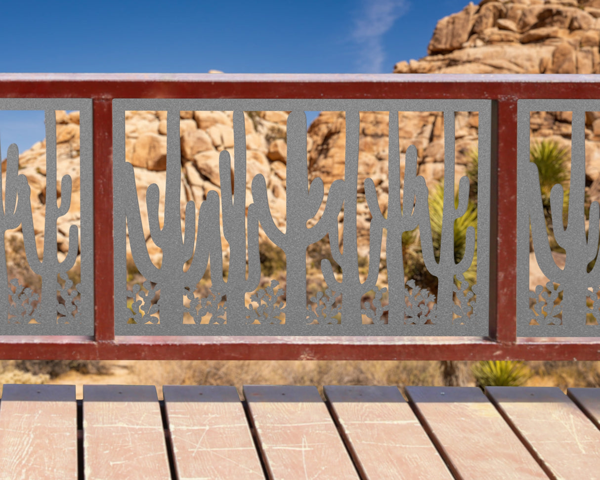 80"x30" - Saguaro National Park Fence/Gate Panel Insert - Madison Iron and Wood