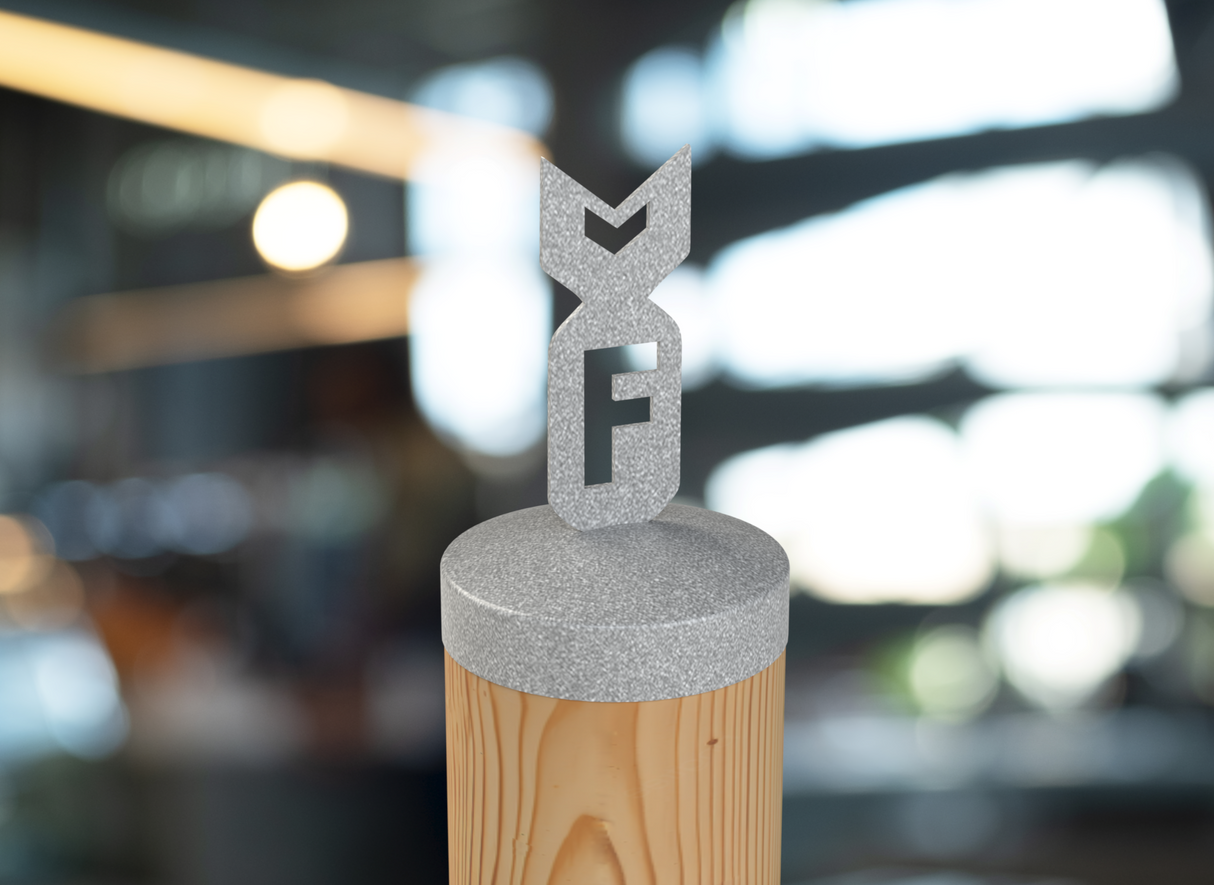 F Bomb, Round Post Cap (4x4 Round Post Size) - Madison Iron and Wood