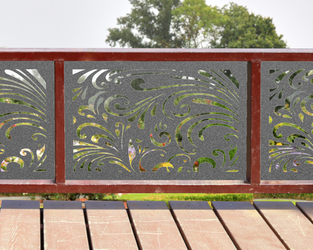 24"x30" - Elegant Scroll Design Fence/Gate Panel Insert