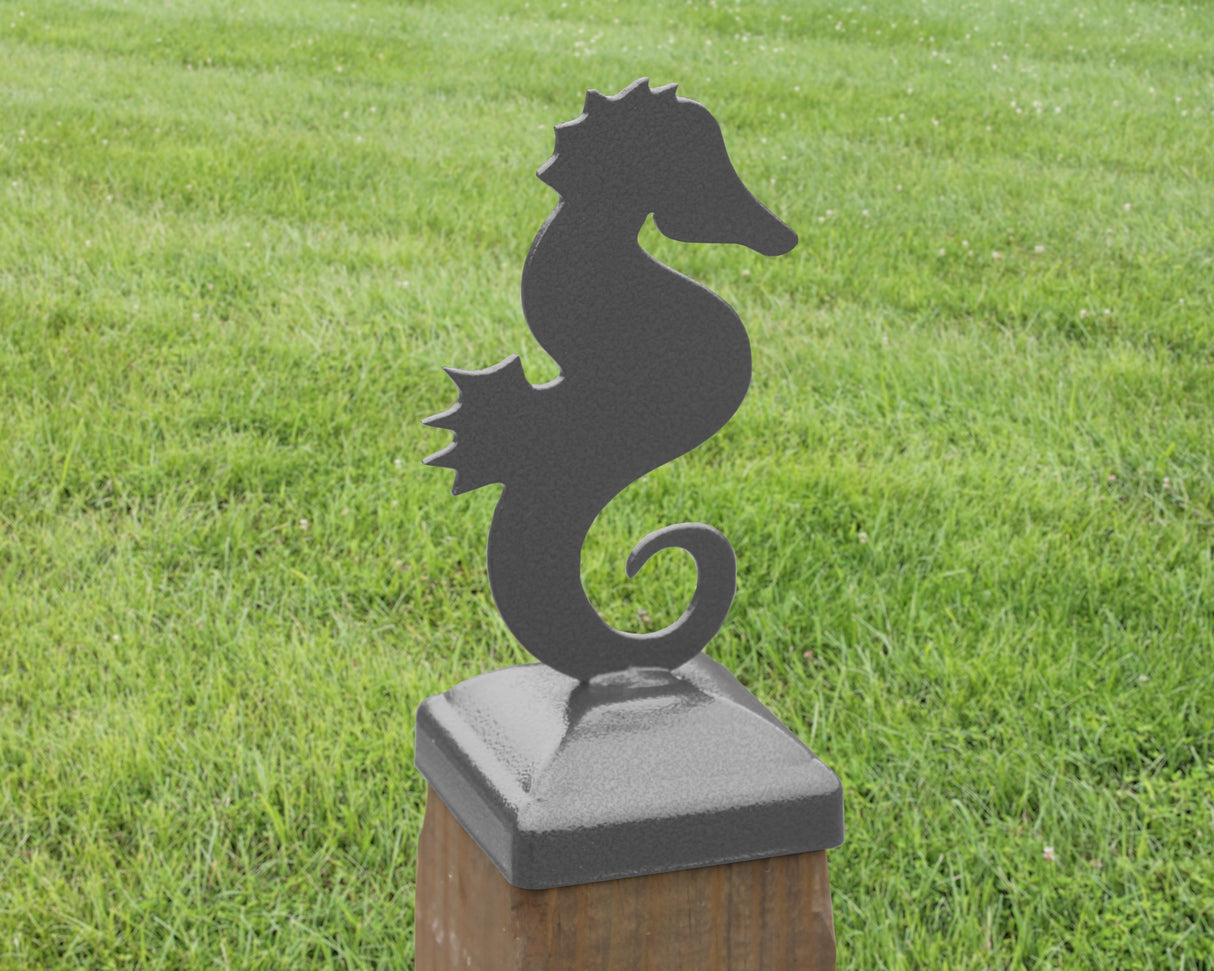 6X6 Seahorse Post Cap (5.5 x 5.5 Post Size) - Madison Iron and Wood