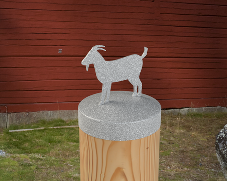 Goat, Round Post Cap (4x4 Round Post Size) - Madison Iron and Wood
