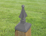 4x4 Quad Spear Post Cap (3.5 x 3.5 Post Size) - Madison Iron and Wood