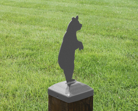 4x4 Bear Standing Post Cap (Fits 3.5 x 3.5 Post Size) - Madison Iron and Wood