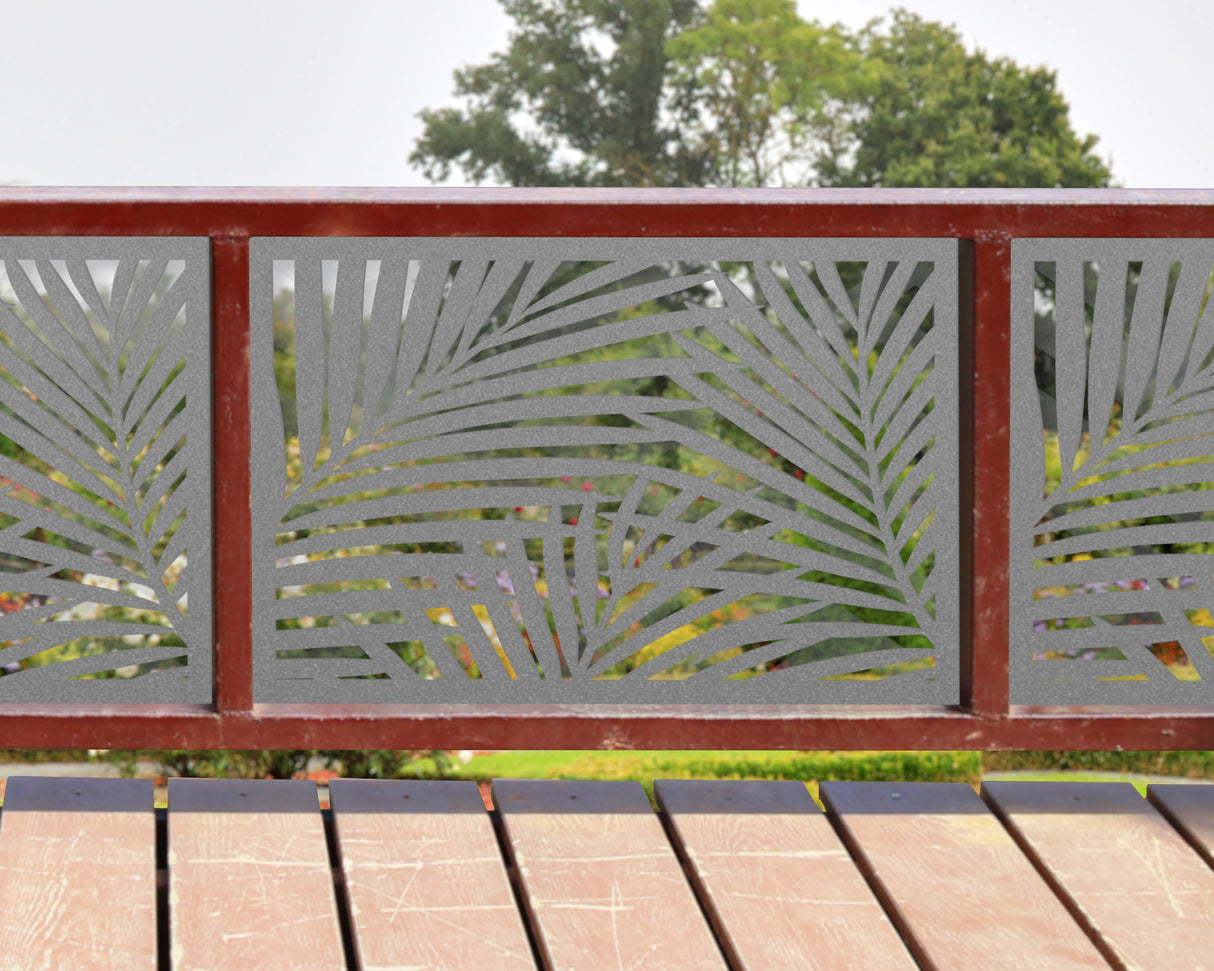 Palm Leaf Pattern Fence/Gate Panel Insert