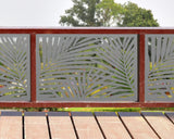 Palm Leaf Pattern Fence/Gate Panel Insert