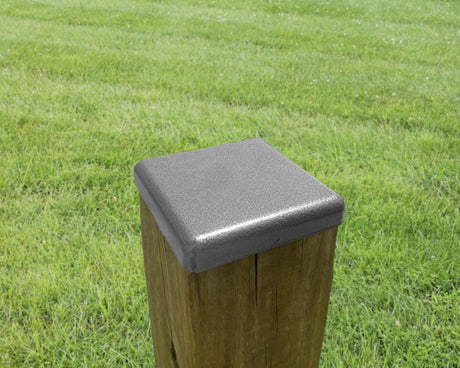 True 4x4 Flat Top Steel Post Cap - Madison Iron and Wood