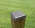 10 PACK - 4x4 Flat Top Steel Post Cap (Fits 3.5 x 3.5 Post Size)