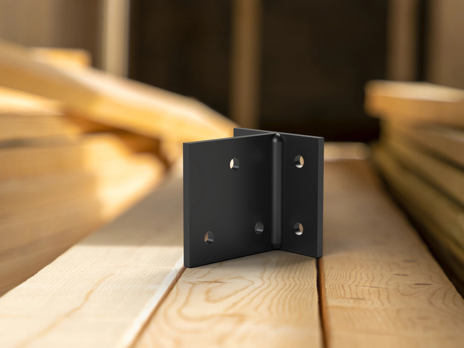 Knife Plate Bracket - For Nominal Sized Beams - Madison Iron and Wood