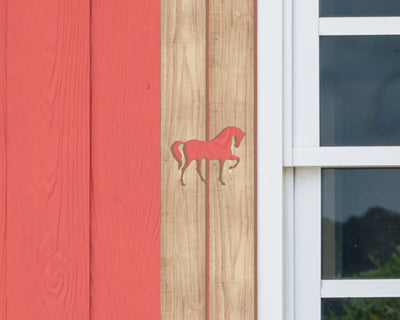 Wooden Window Shutter - Horse Design