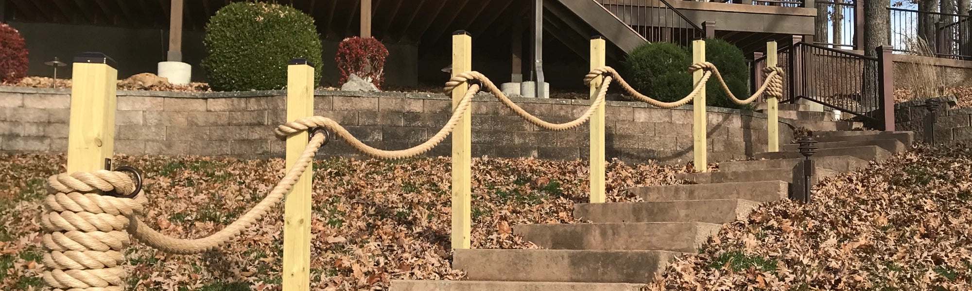 Boundary Fence Examples Rope How To Make a Rope Fence (Q and A) | Madison Iron and Wood