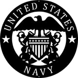 NAVY EMBLEM METAL SIGN