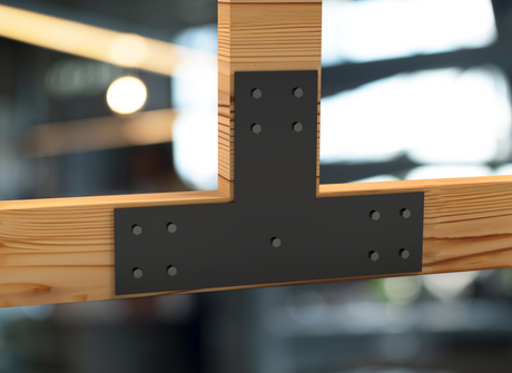 Industrial Style T Brackets - Various Sizes - Madison Iron and Wood