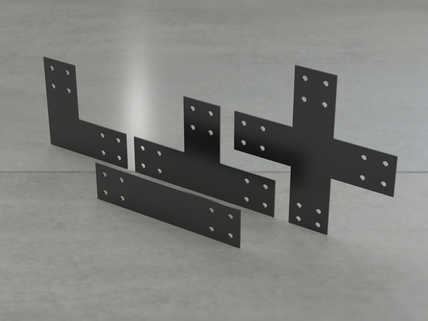 Industrial Style Brackets for 4x4 Dimensional Lumber - Madison Iron and Wood