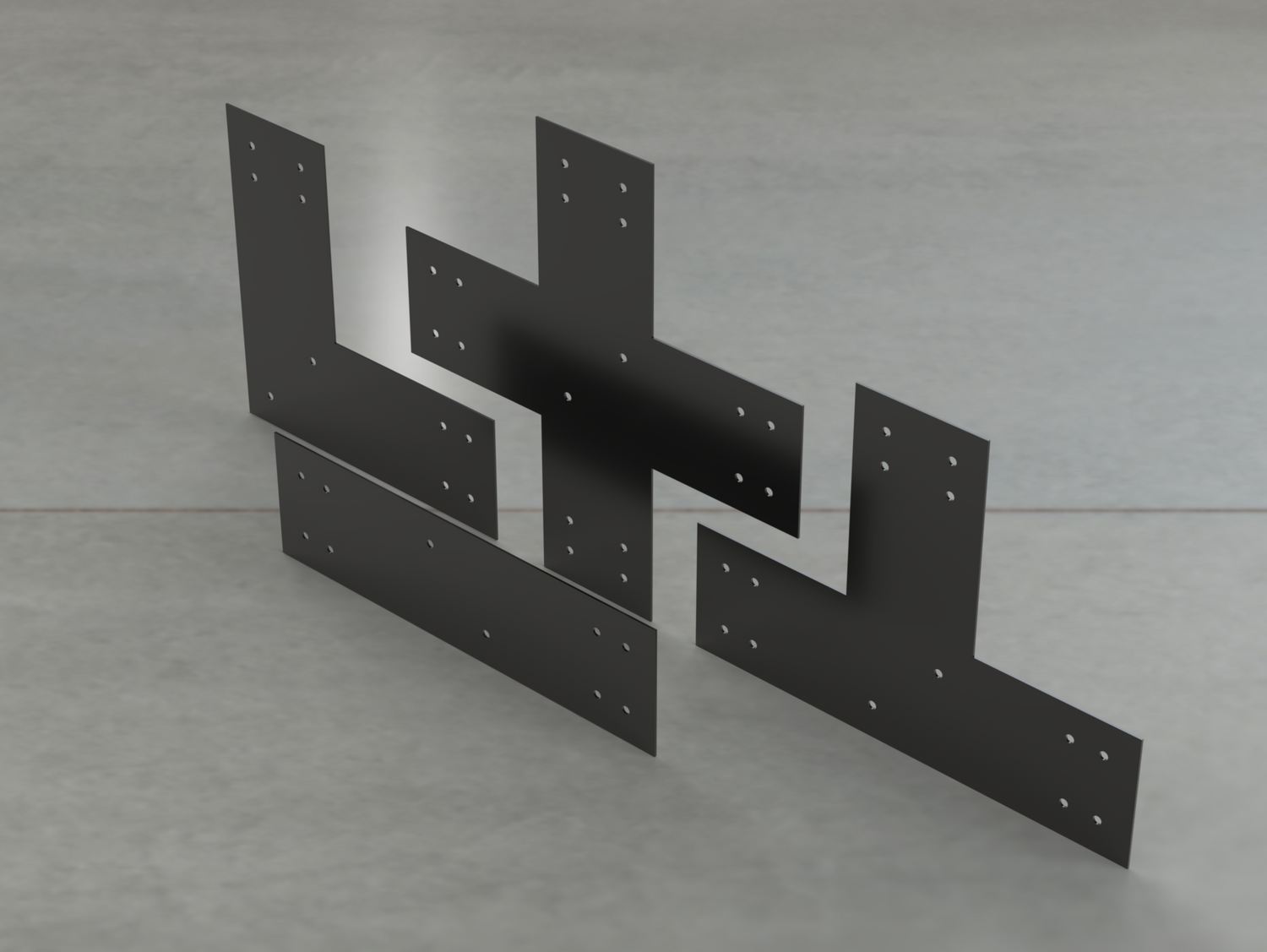 Industrial Style Brackets for 8x8 Dimensional Lumber - Madison Iron and Wood