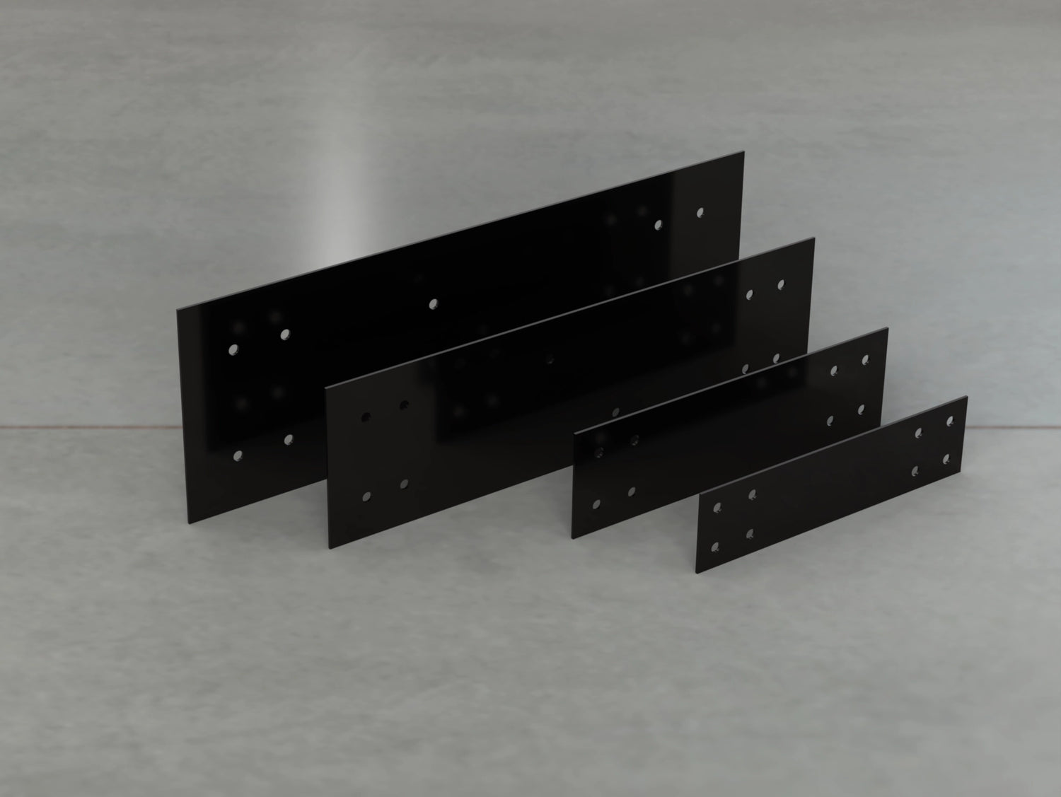 Industrial Style Straight Brackets - Various Sizes