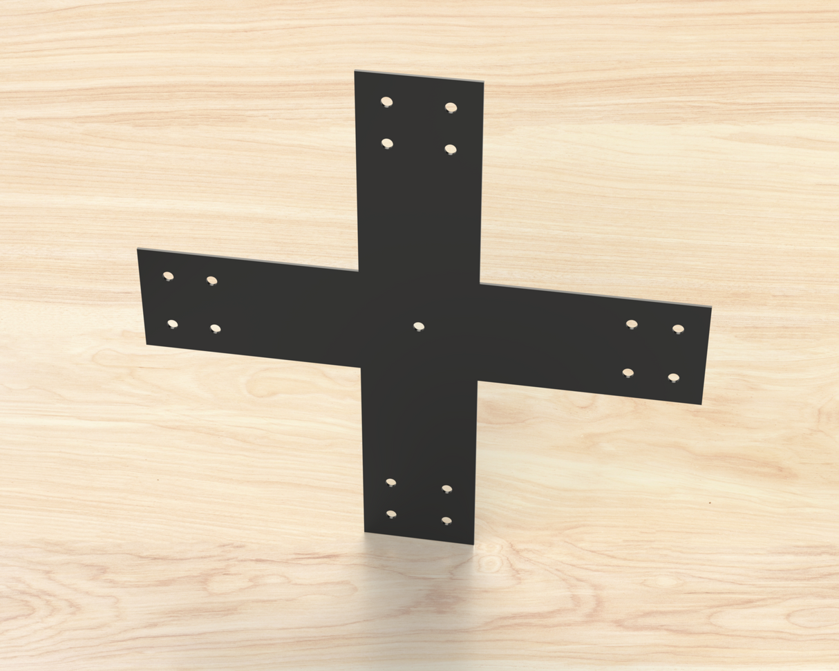 Industrial Style Brackets for 6x6 Dimensional Lumber - Madison Iron and Wood