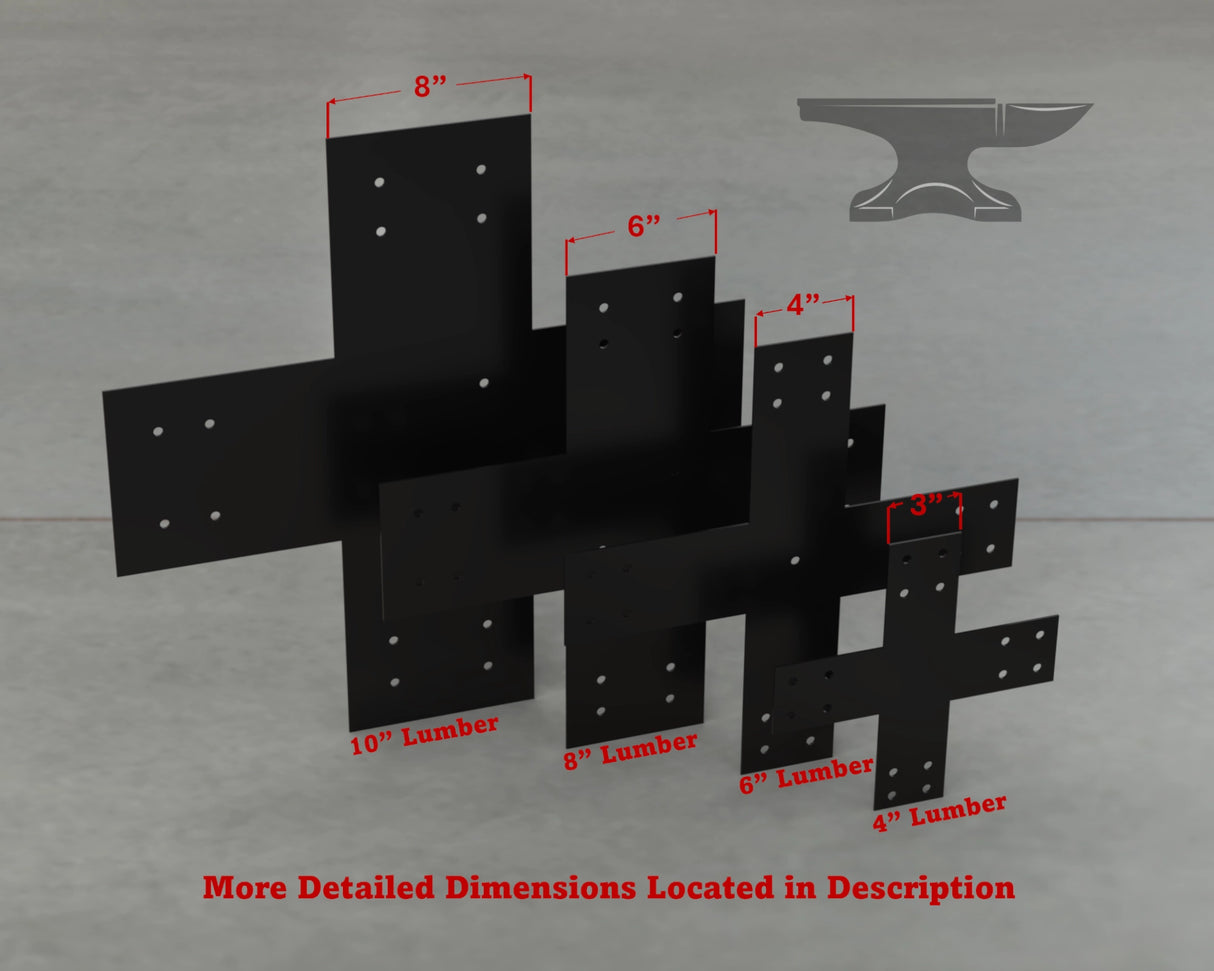 Supports pour bois de dimension 8x8