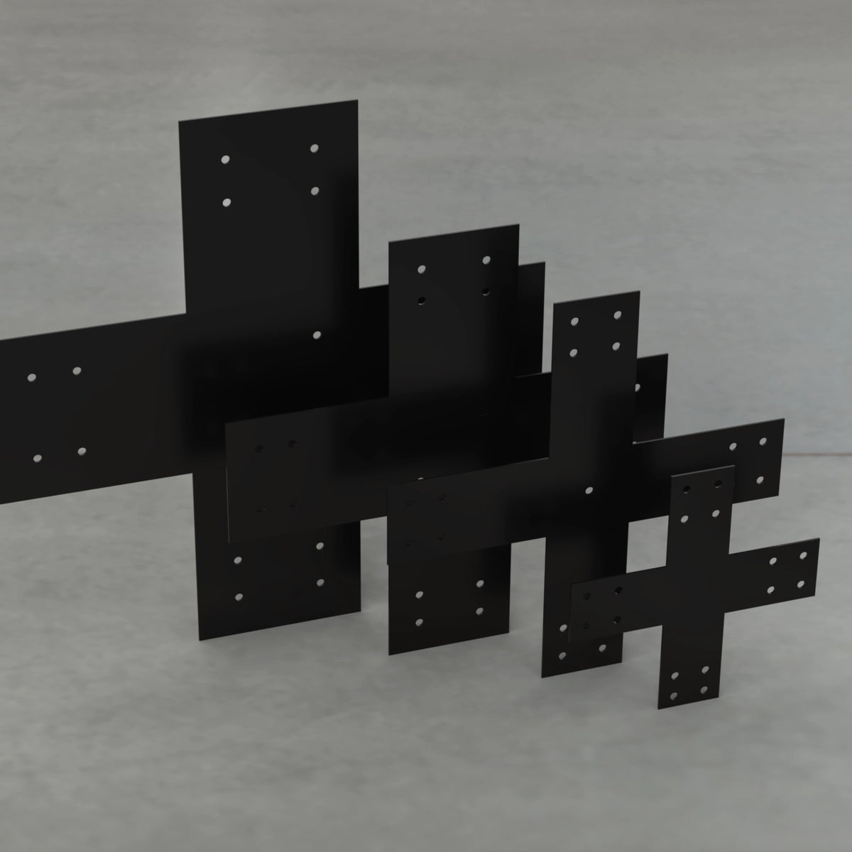 Industrial Style X Brackets | Various Sizes | Madison Iron and Wood